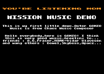 Mission Music Demo