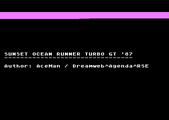 Sunset Ocean Runner Turbo GT '87