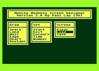 Munchy Madness Screen Designer