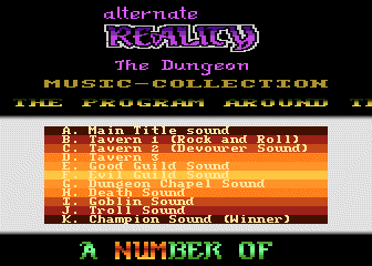 Alternate Reality The Dungeon Music-Collection