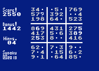 Atari Sudoku
