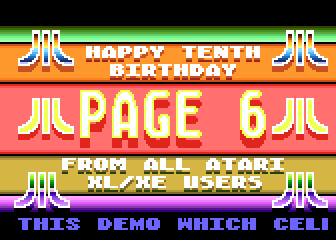 Page 6 Tenth Anniversary Demo Disk