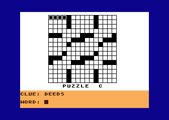 X Word Puzzle
